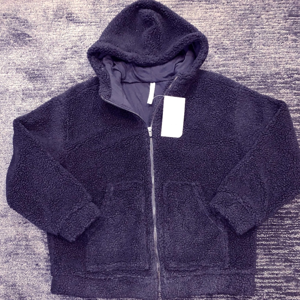 NWT Fabletics Black Full Zip Jacket Size Medium